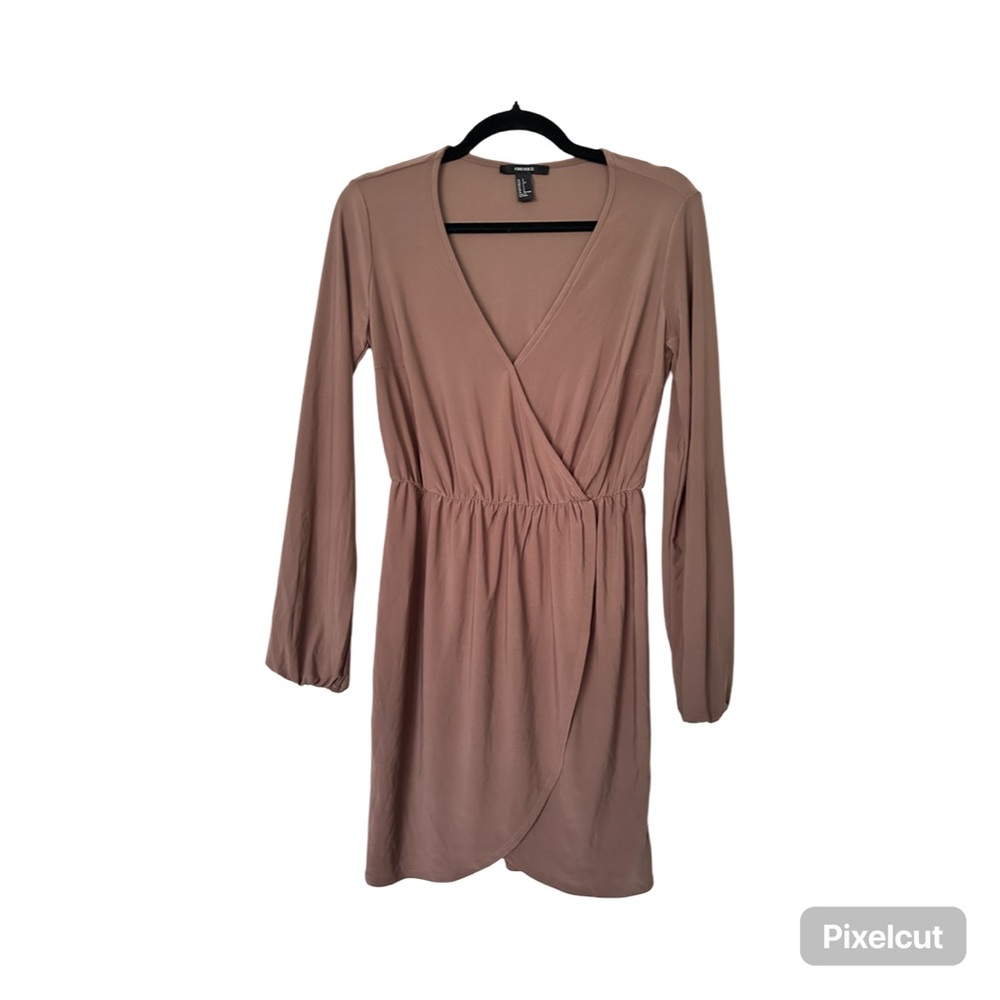 V Neck Long Sleeve Dress